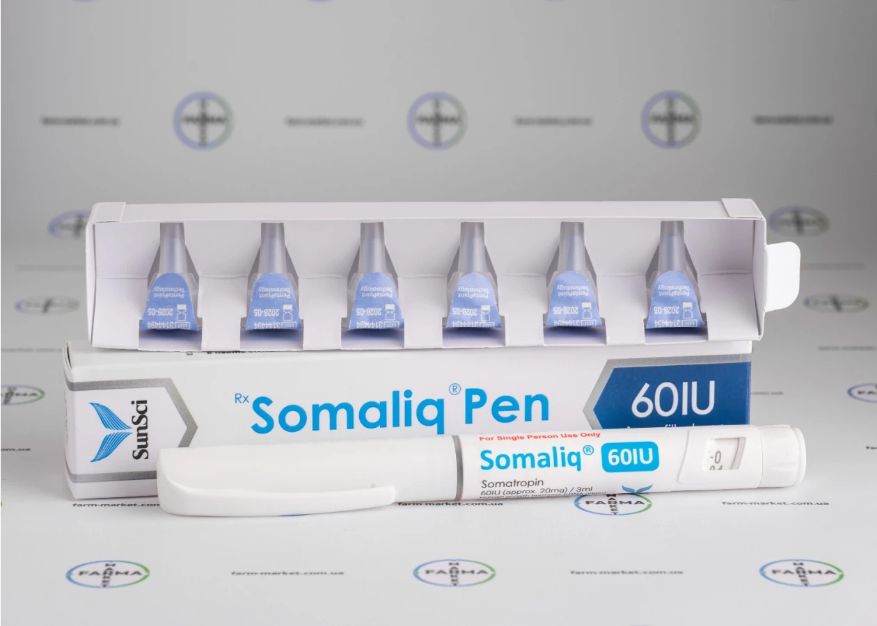 Фото 1 - Сомалик Пен 60МЕ (Somaliq Pen 60IU)