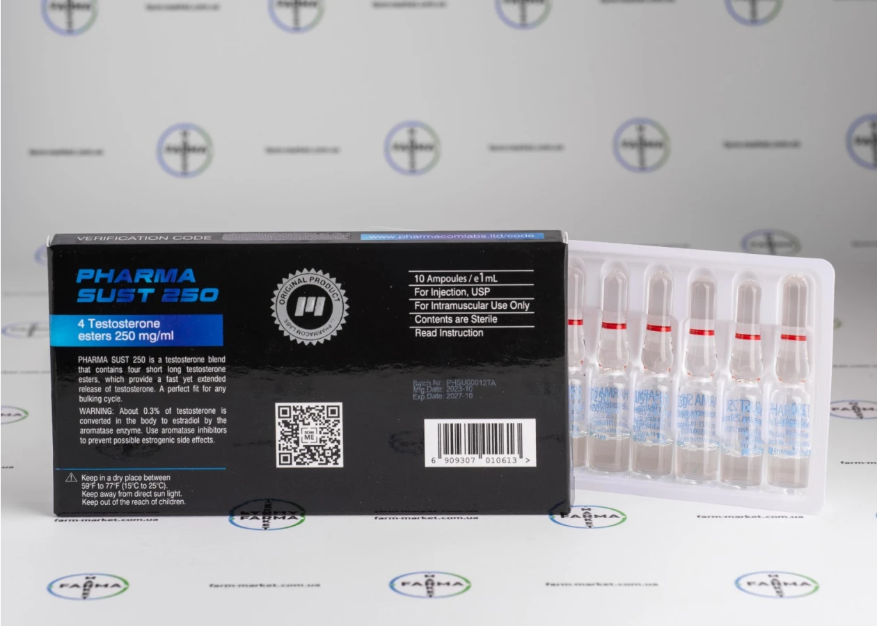 Фото 2 - Сустанон Фармаком ампулы (Pharma Sust 250 Pharmacom) 250мг 1мл