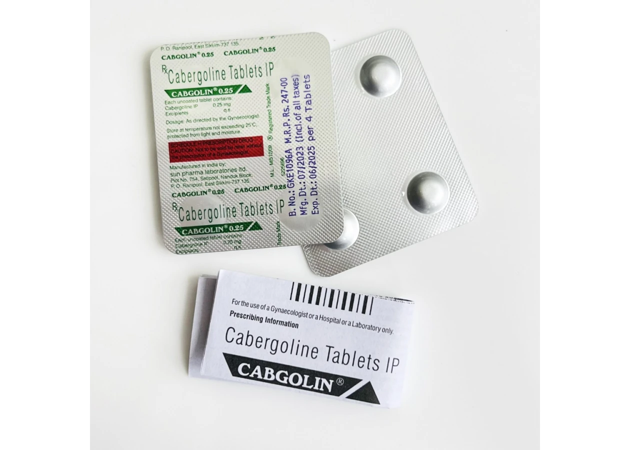 Фото 2 - Каберголин Кабголин (Cabergoline Tablets IP Cabgolin) 0.25мг 4табл