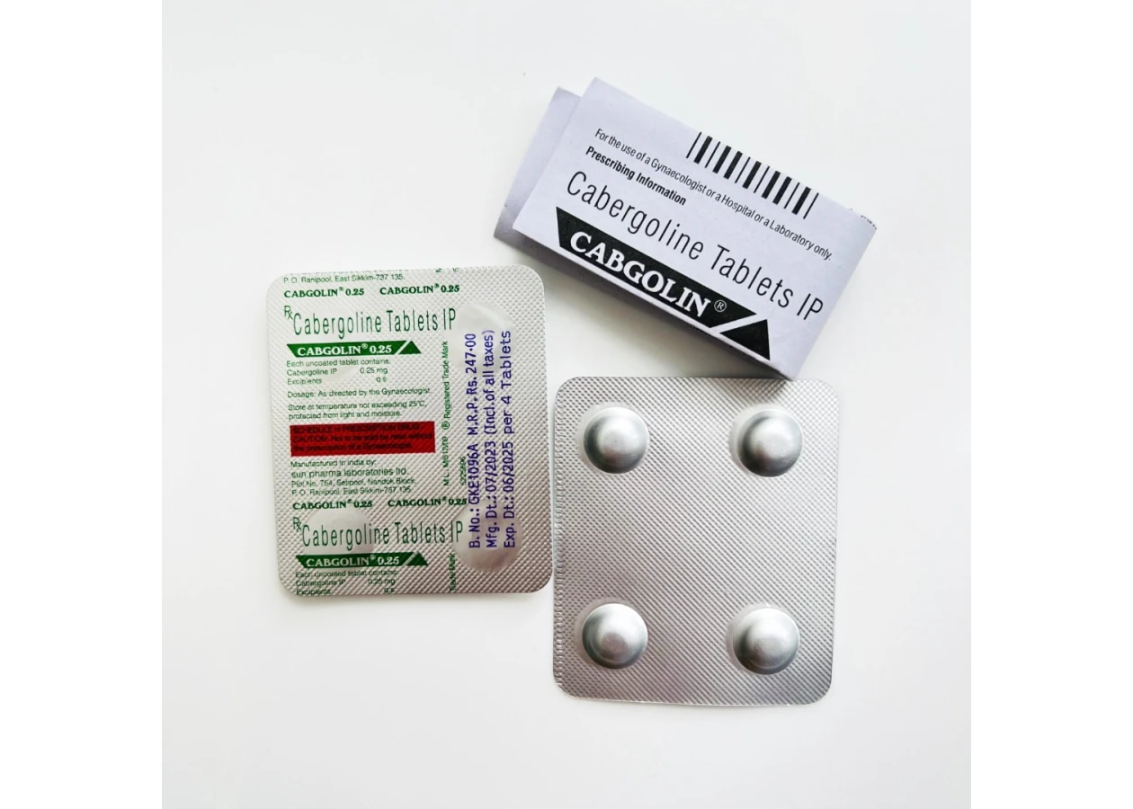 Фото 3 - Каберголин Кабголин (Cabergoline Tablets IP Cabgolin) 0.25мг 4табл