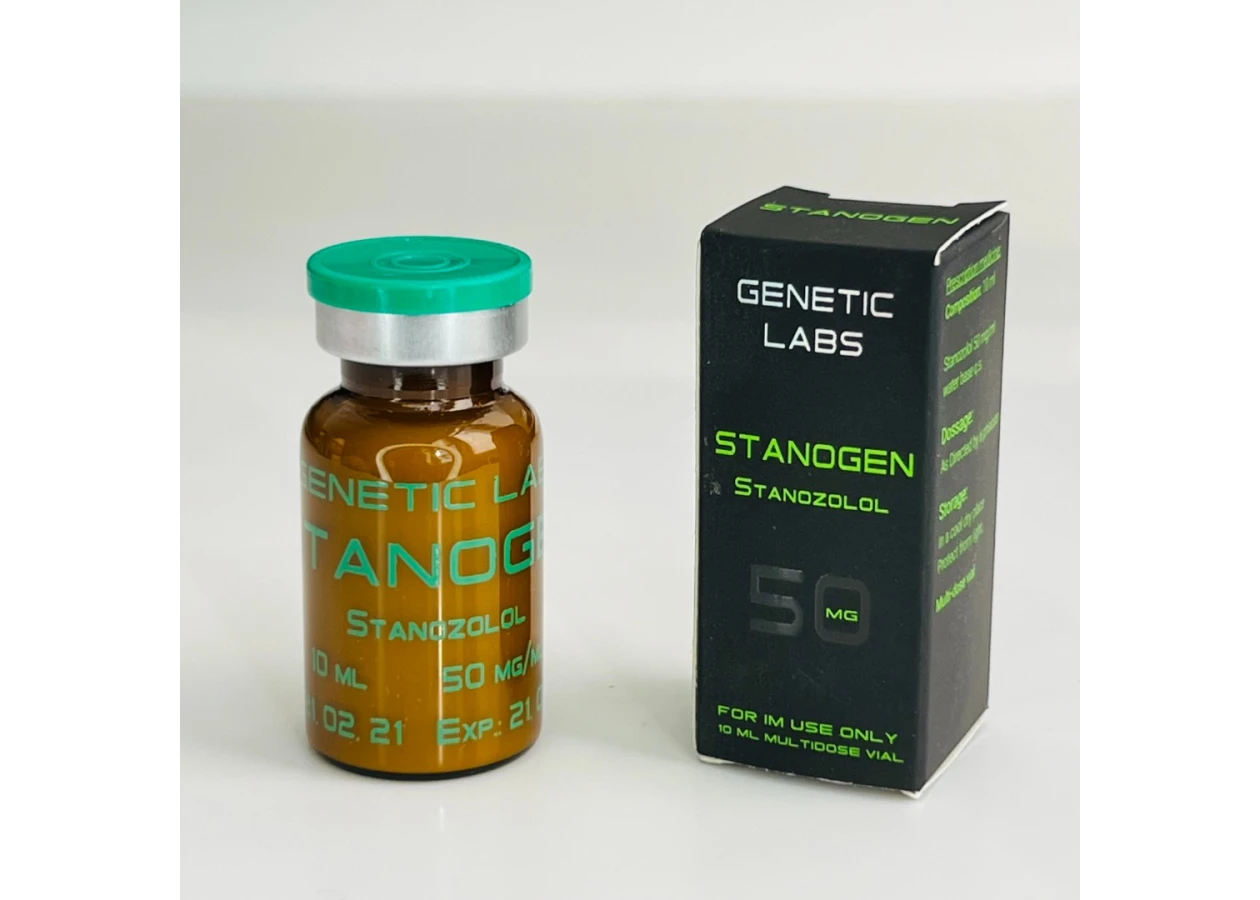 Фото 1 - Станозолол инъекционный суспензия Генетик (Stanogen Genetic) 50мг 10мл