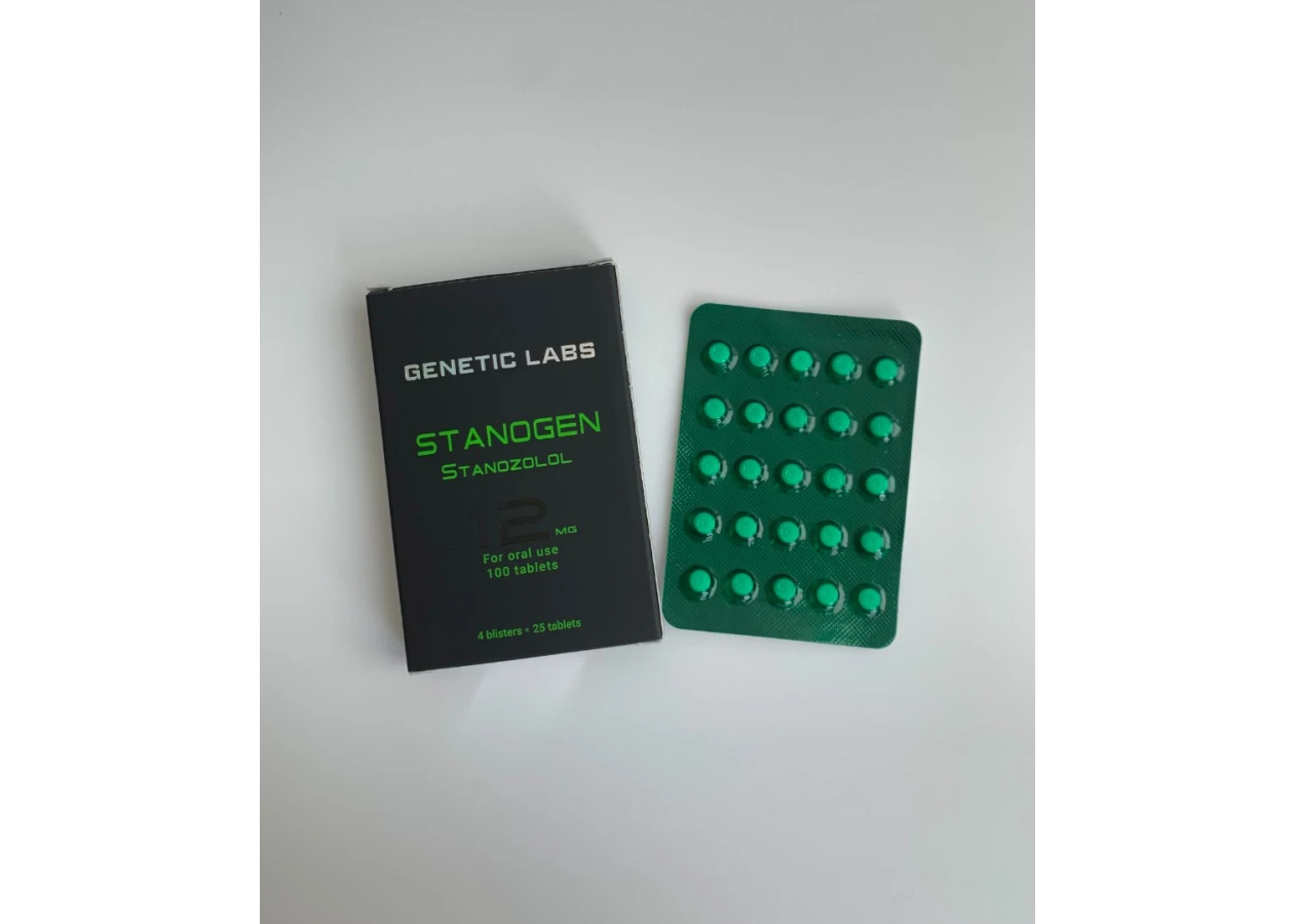 Фото 1 - Stanogen Genetic (Станозолол Генетик) 12мг 100т