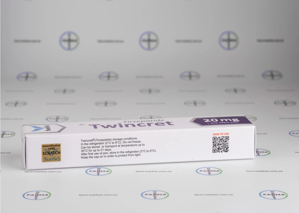Фото 4 - Tirzepatide Twincret 20mg (Тирзепатид Твінкрет 20мг)