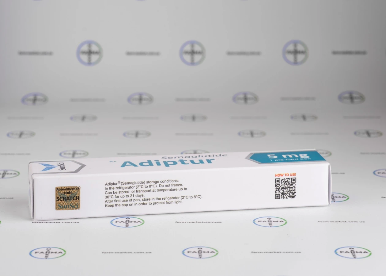 Фото 5 - Semaglutide Adiptur 5mg (Семаглютид Адиптюр 5мг)