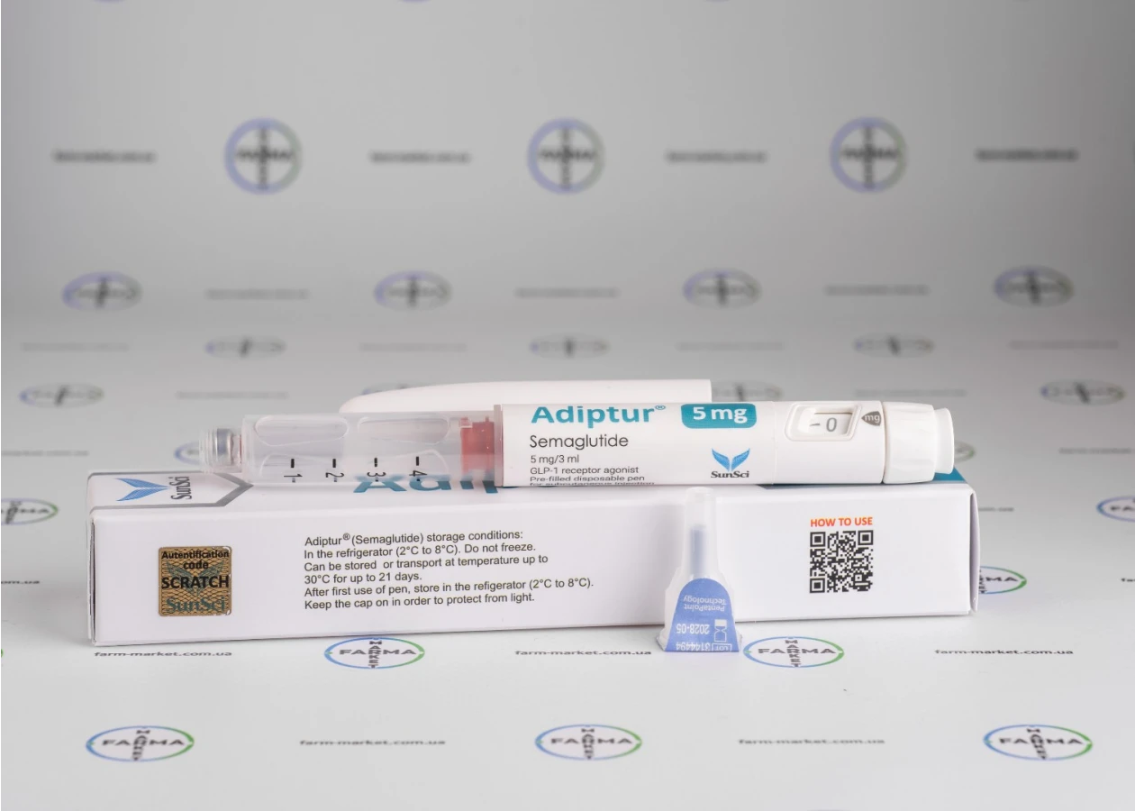 Фото 7 - Semaglutide Adiptur 5mg (Семаглютид Адиптюр 5мг)