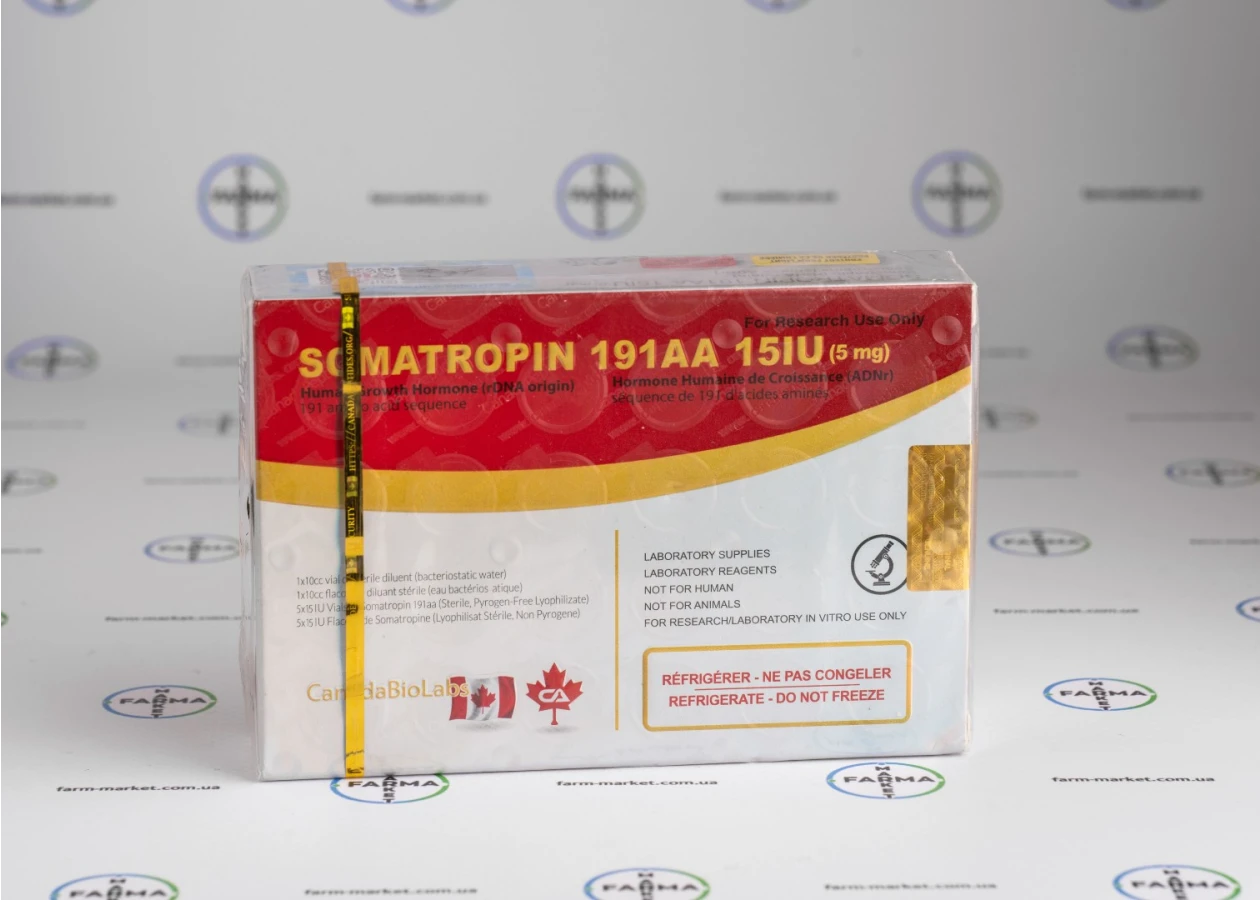Фото 1 - Соматропин Канада (Somatropin Canada 191aa) 5фл 15МО