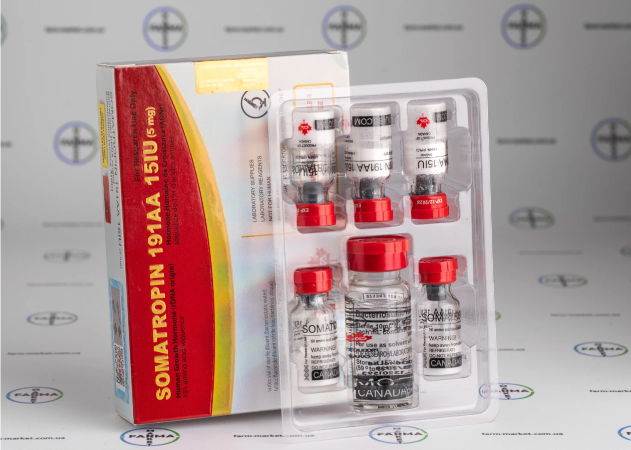 Фото 2 - Соматропин Канада (Somatropin Canada 191aa) 5фл 15МО