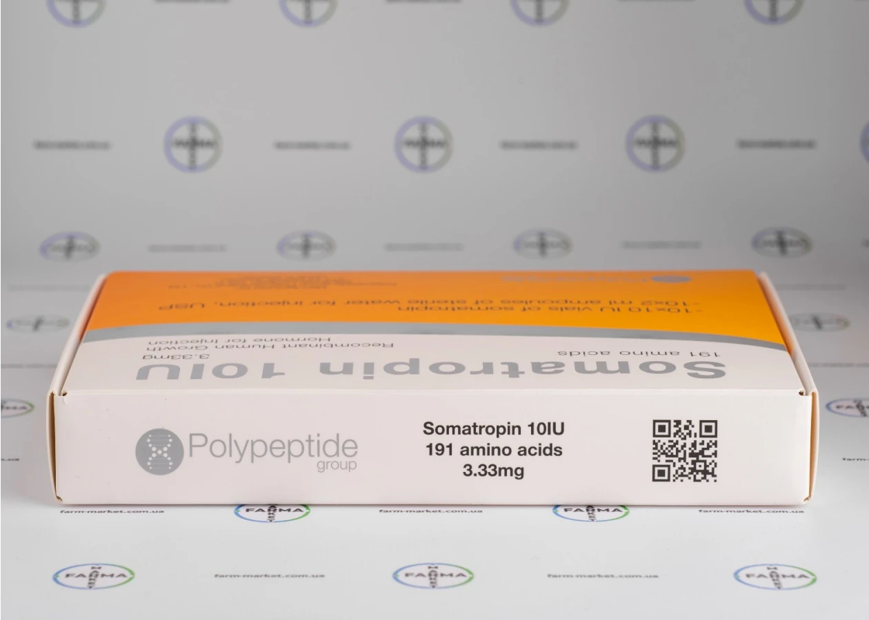 Фото 6 - Гормон роста (Somatropin Polypeptide) Соматропин Полипептид 10фл 10ме