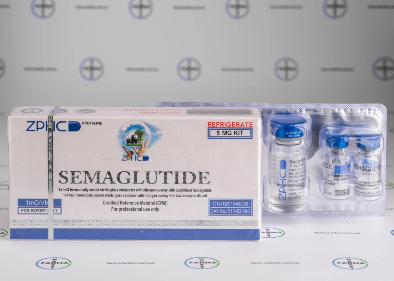 Фото 2 - Семаглутид (Semaglutide ZPHC 5mg) 5 флаконів по 1мг
