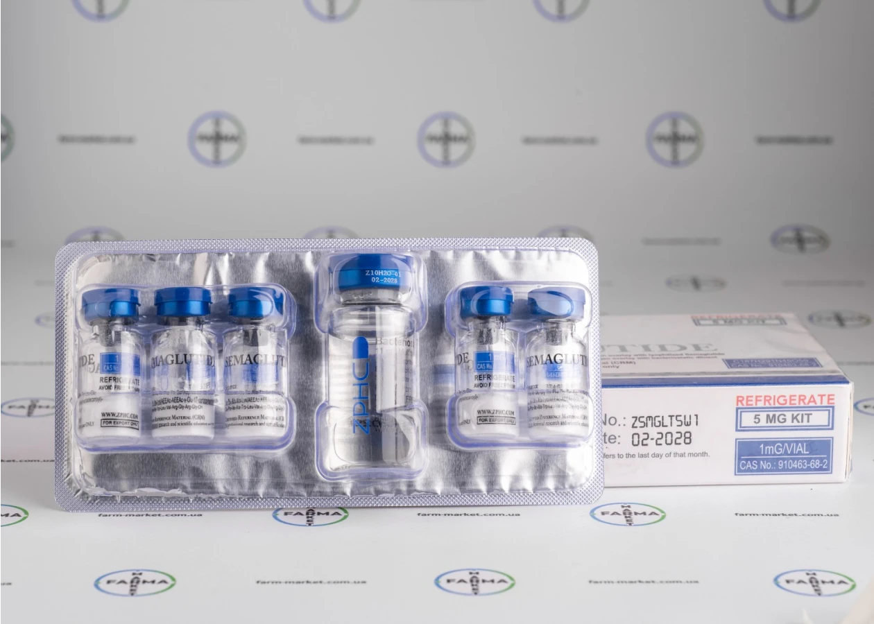 Фото 3 - Семаглутид (Semaglutide ZPHC 5mg) 5 флаконів по 1мг