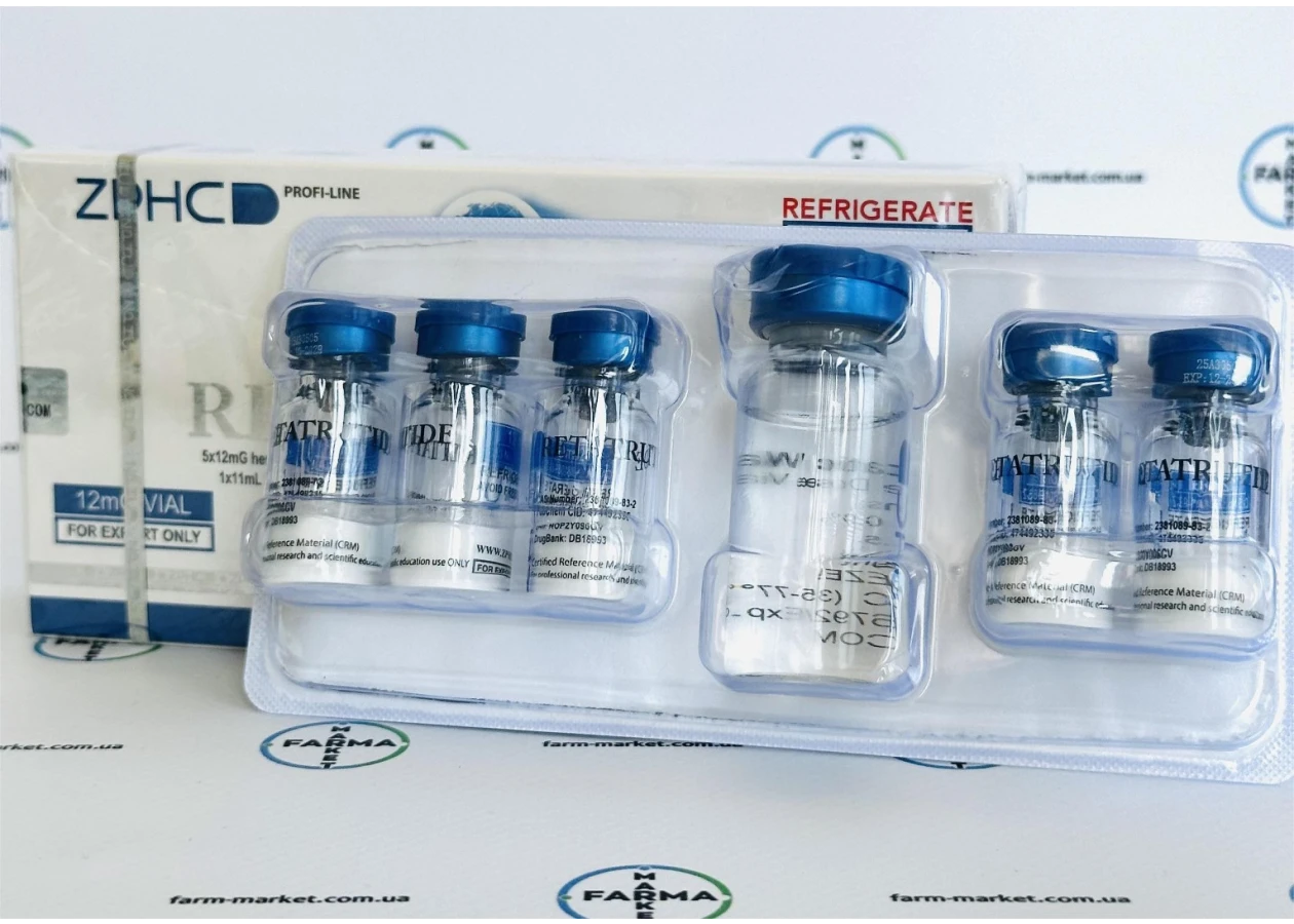 Фото 3 - Retatrutide (Ретатрутид 60мг) ZPHC 5 флаконів по 12мг