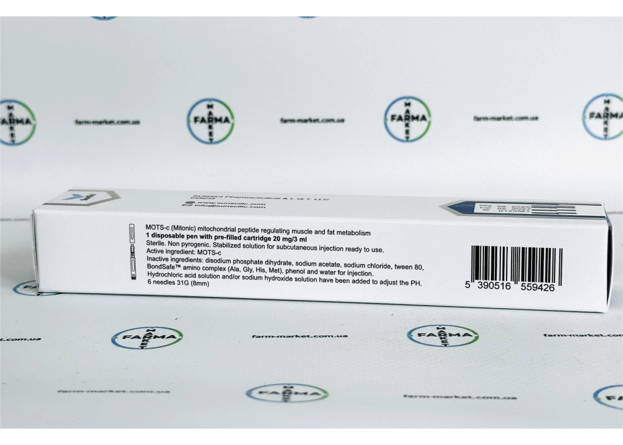 Фото 7 - Пептид Мотс-Ц шприц-ручка ( Mitonic Mots-C ) 20мг 3мл