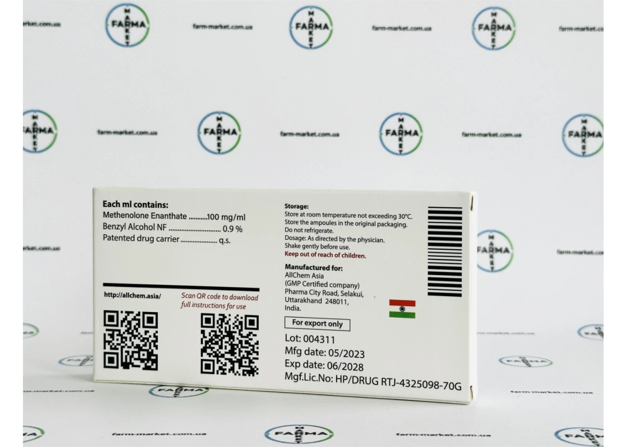 Фото 4 - Primobolan Allchem Asia (Примоболан Алчем) 100мг 1мл