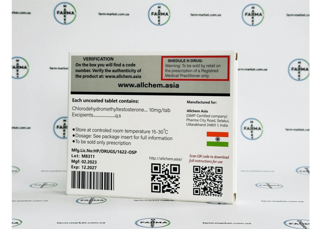 Фото 3 - Tur-10 Allchem (Турінабол Алчем) 50табл 10мг (блістер)