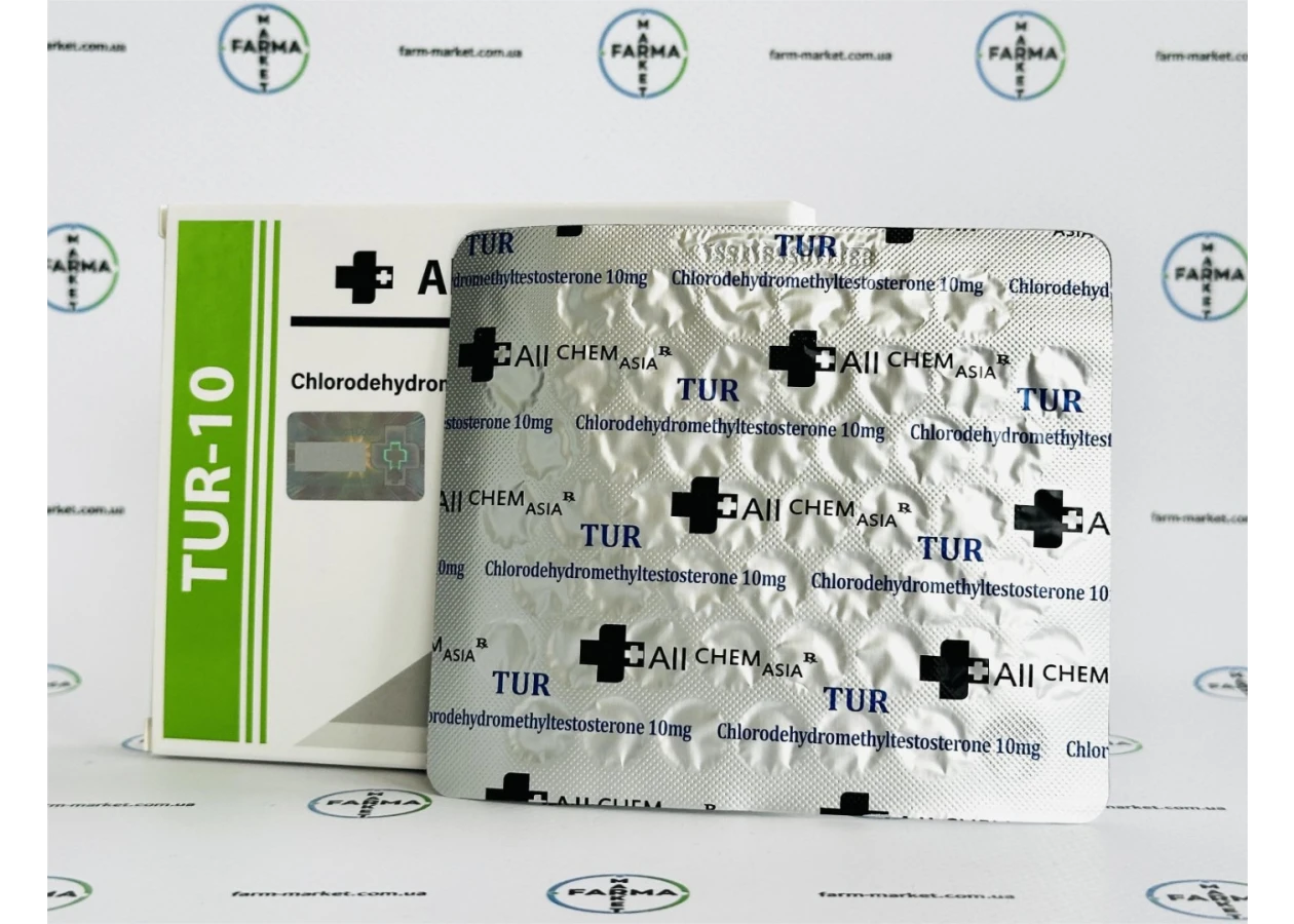 Фото 2 - Tur-10 Allchem (Турінабол Алчем) 50табл 10мг (блістер)