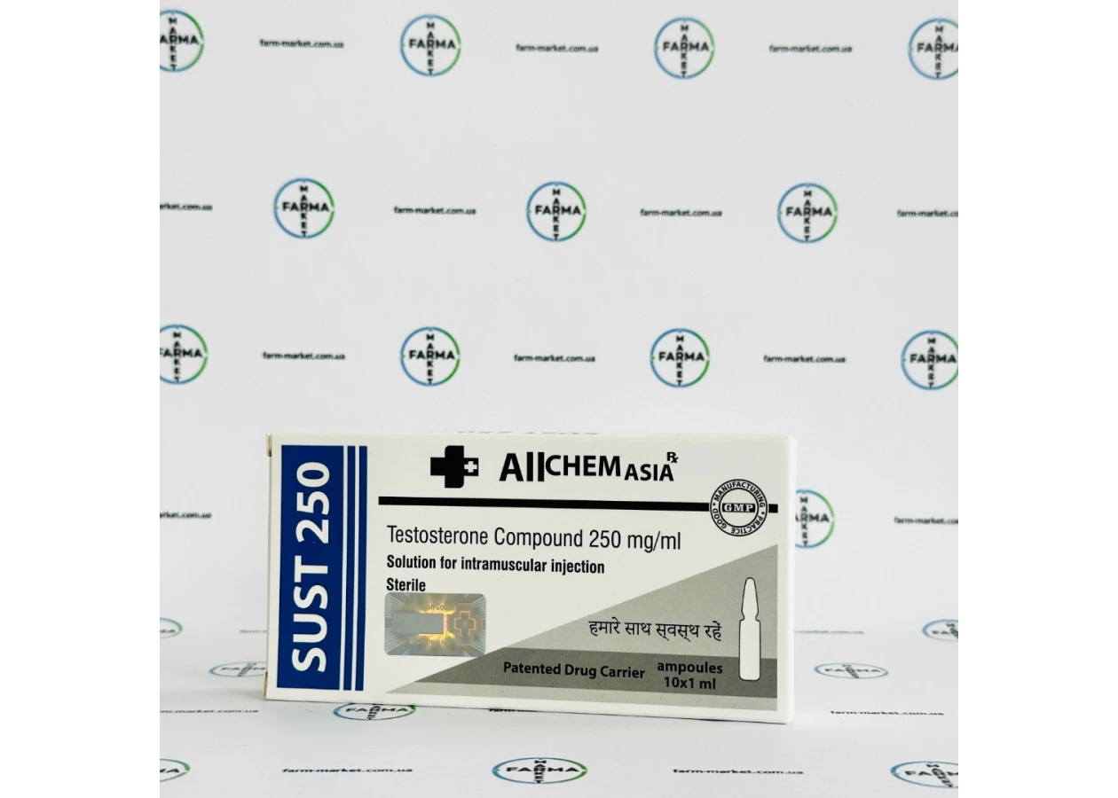 Фото 2 - Sust250 Allchem Asia (Тестостерон Сустанон Алчем) 250мг 1мл