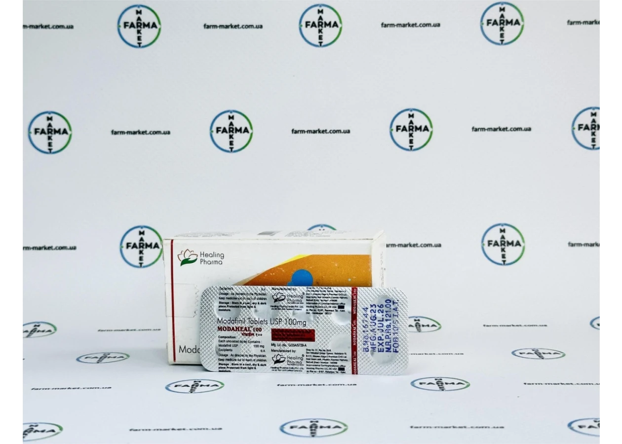 Фото 3 - Модафинил (Modafinil ModaHeal) 100мг 10табл
