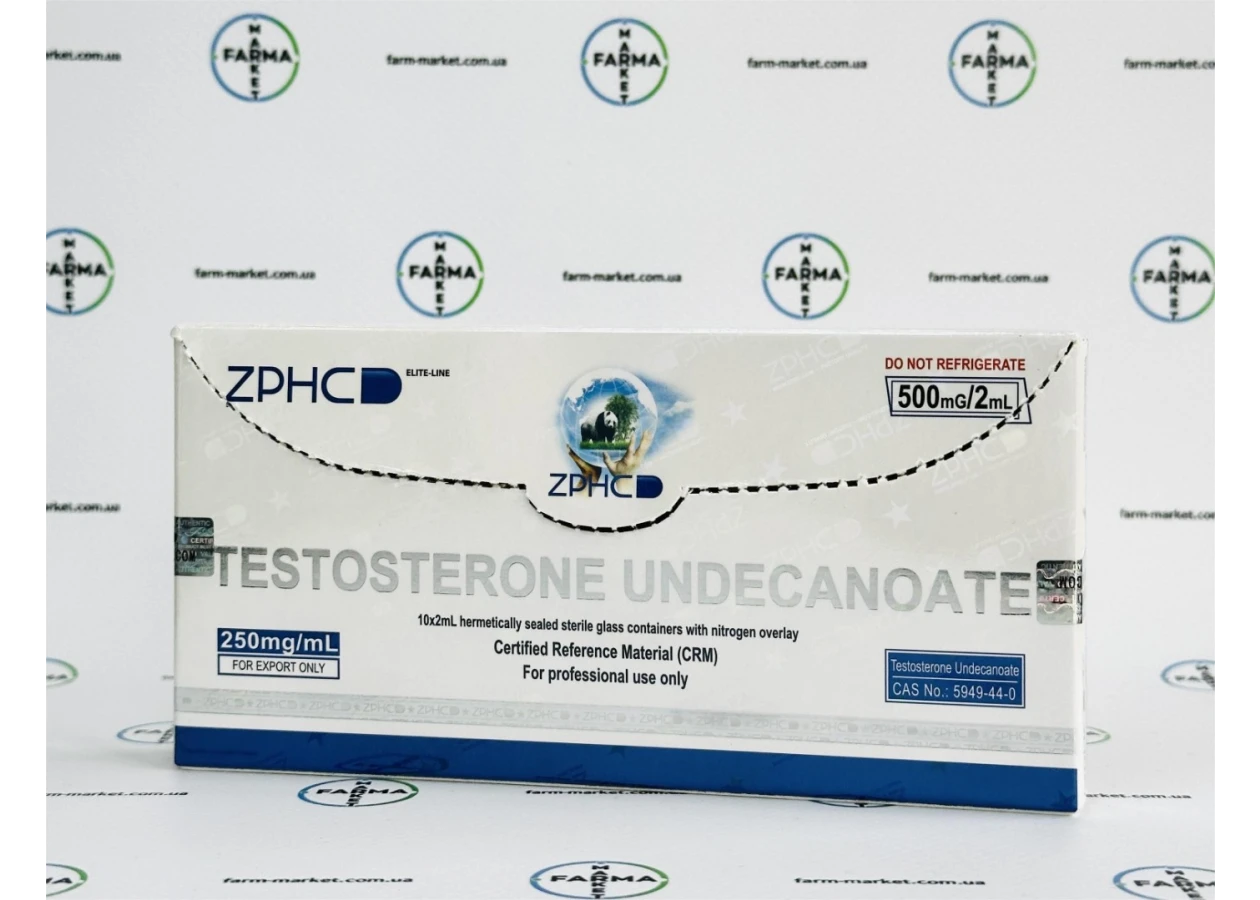 Фото 2 - Testosterone Undecanoat (Тестостерону Ундеканоат ZPHC)  (250mg/ml) 500мг /2мл