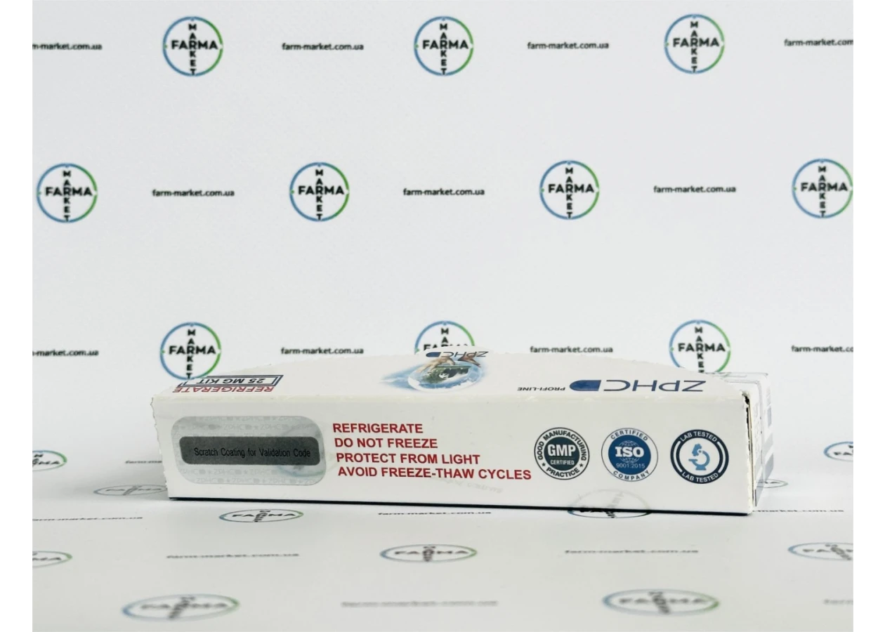 Фото 6 - Пептид Фрагмент гормону росту (HGH Fragment 176-191aa) ZPHC 25mg 5фл по 5мг