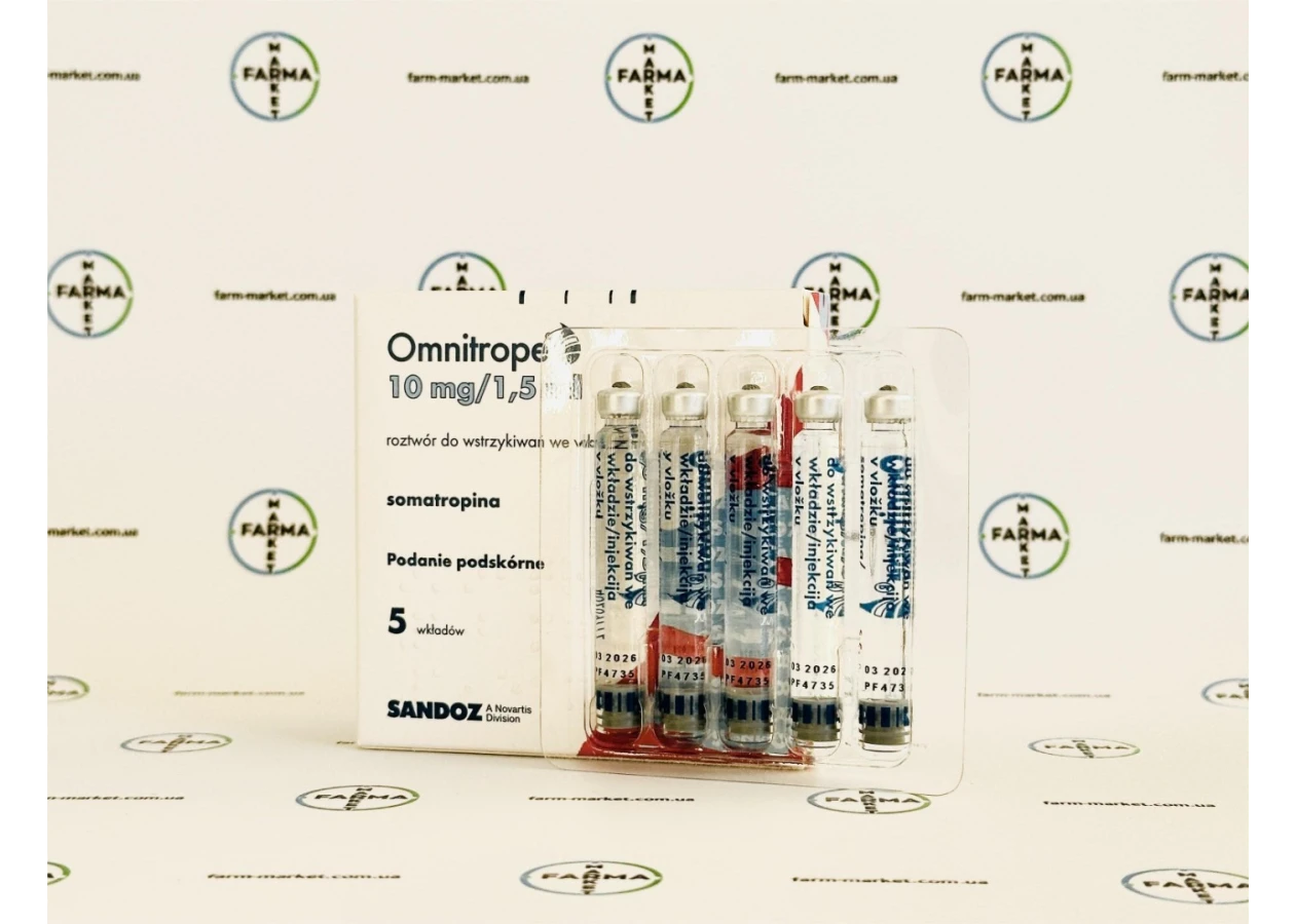 Фото 1 - Омнитроп Сандоз (Omnitrope Sandoz) Лицензия 1.5мл/10мг 30ME