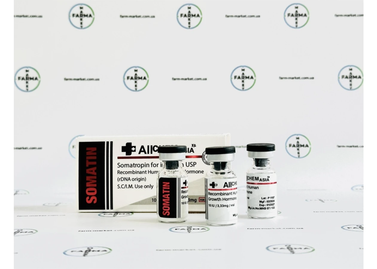 Фото 1 - Гормон роста Allchem (Алчем) 100МО 1фл 10МЕ