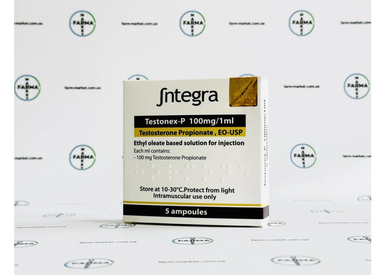 Фото 2 - Testonex-P Integra (Тестостерону пропіонат Інтегра) 5амп 100мг/амп